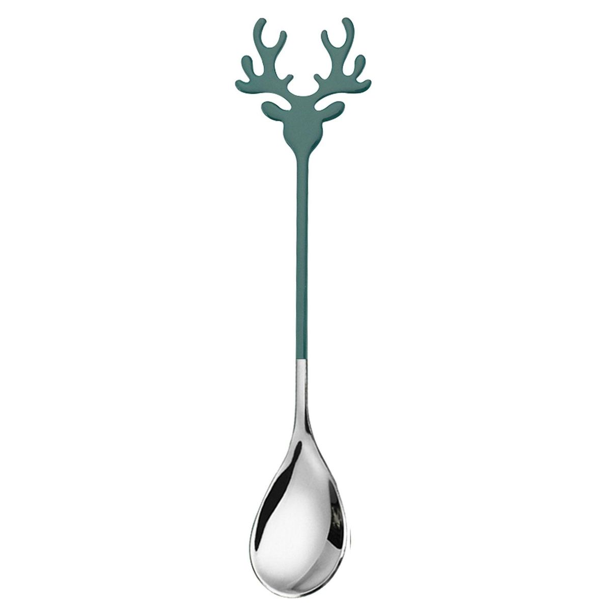 Cake Spoon Elk Coffee Milk Stirring Spoon Green