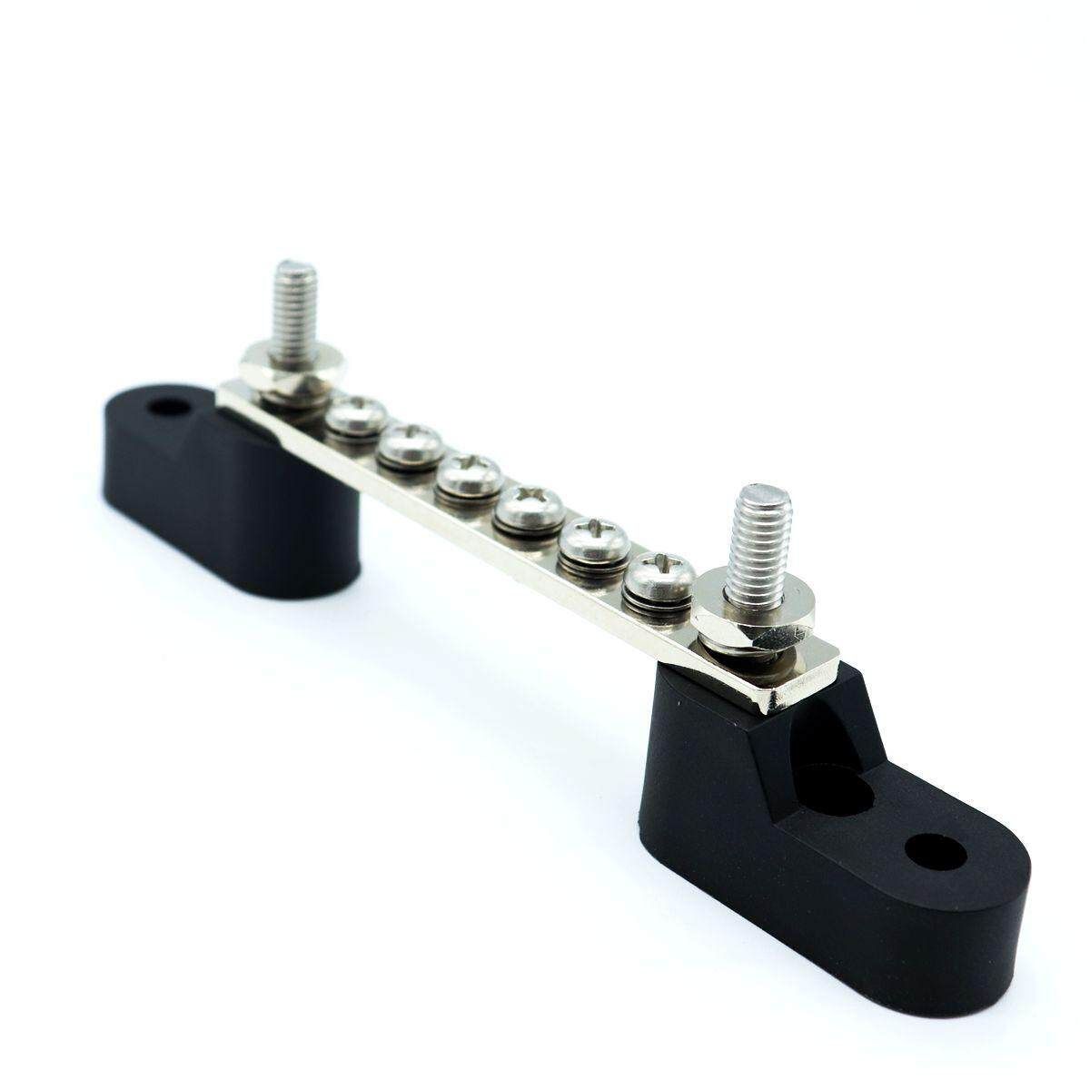 6 Way 12V/24V Car Boat Caravan Bus Bar Electrical Terninal Junction Box M4 100A