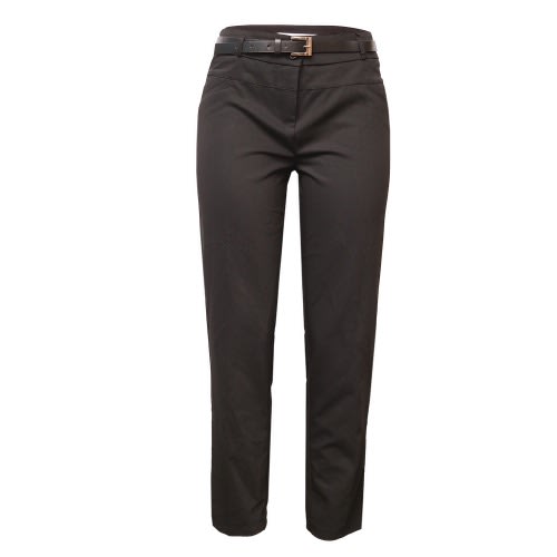 Luxury Ladies Corporate Straight Trouser -Black