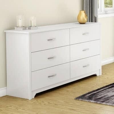 6 Chest Drawer - White