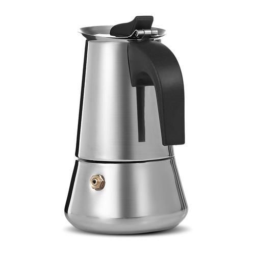 450ml Cups Coffee  Pot Stainless Steel Mocha Espresso Latte Stovetop Filter Moka Coffee Maker Coffee Pot For Kitchen