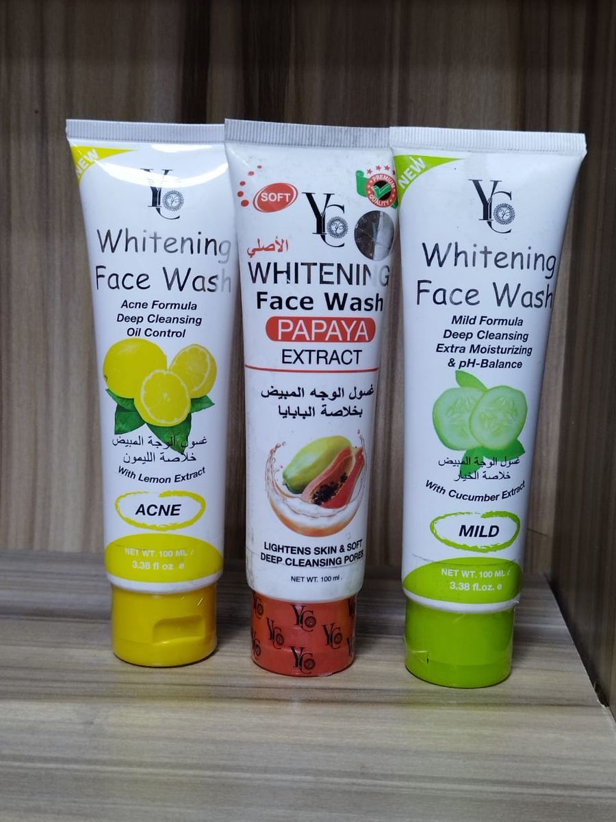 3in1 YC Whitening Facial Wash Acne, Face Glow, Deep Cleanse
