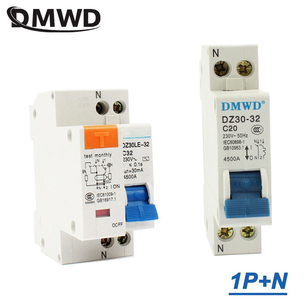 Mini Circuit Breaker DPN DZ30-32 DZ30LE-32 1P+N 10A 16A 20A