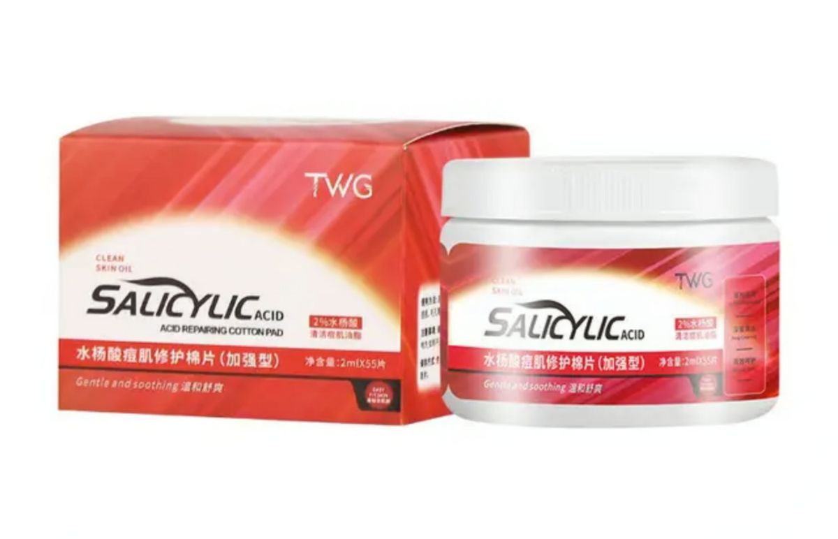 Salicylic Acid Acne Medication Face Pads. 55pcs (2% Salicylic Acid Acne Cotton Pads)