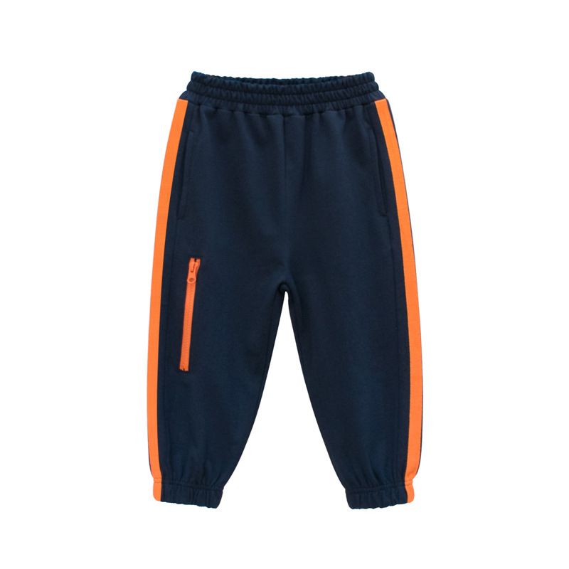 100% Cotton Kids Boys Casual Pants-Navy Blue