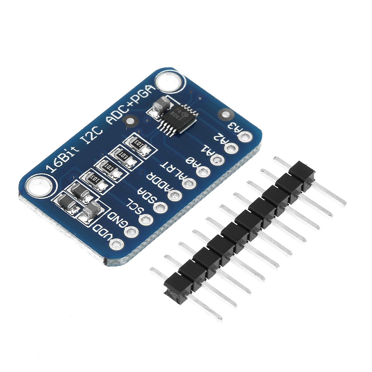1pc 16‑Bit I2C ADC Development Board Analog To Digital