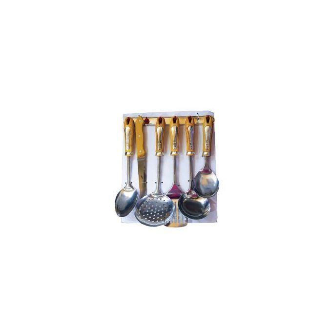 6pcs Cooking Spoon Set With Hanger