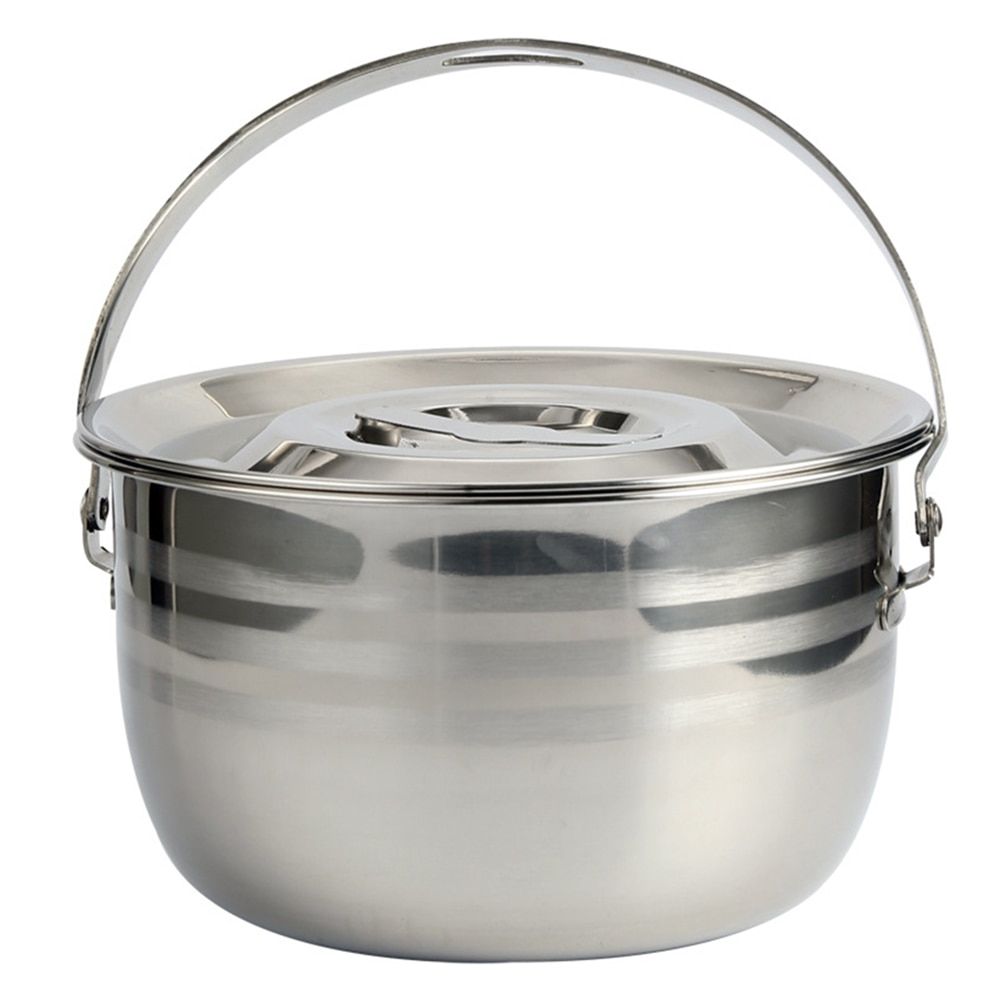 1pc Thicken Camping Stew Pot Non-stick Pot Home Kitchen Large Capacity Soup Pot Cooking Tools Cookware Kitchen Accessories