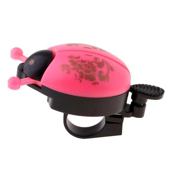 Childrens Kids Bike Bell Mountain Bicycle Novelty Ladybug Bug Pink