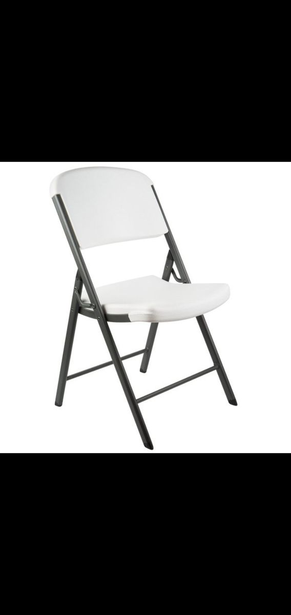 White Plastic Folding Chair
