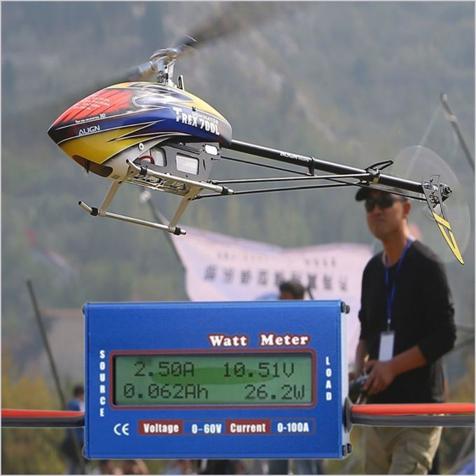 Helicopter Airplane Battery Power Analyzer Watt Meter