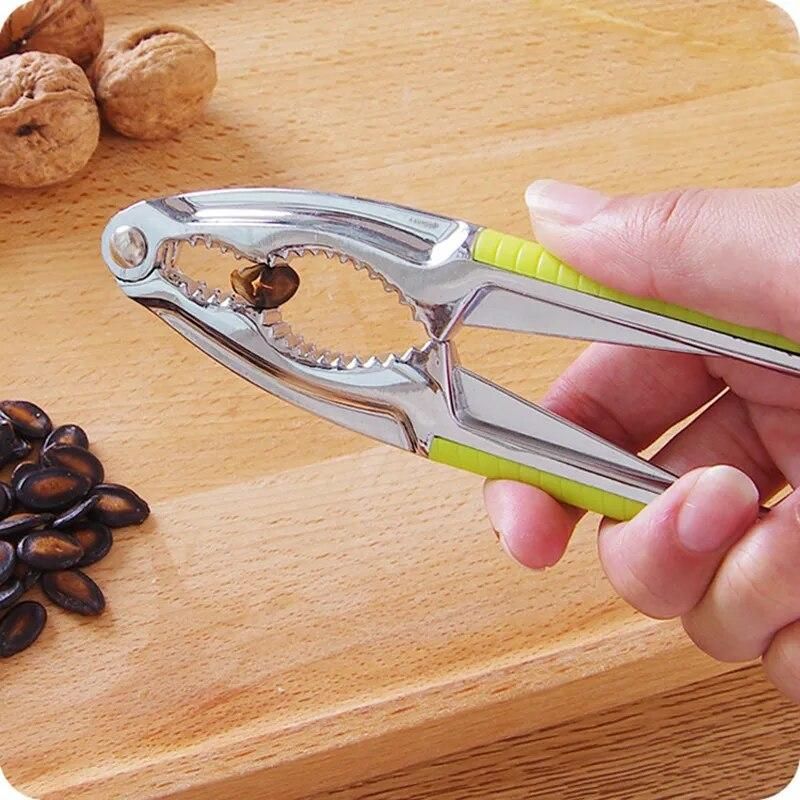New Non-slip handle Almond Walnut Pecan Crack Hazelnut Hazel Filbert Nut Kitchen Nutcracker Sheller Clip Tool Clamp