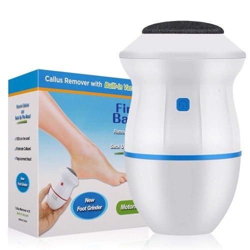 Motorized Foot Grinder Pedicure Callus Remover With Built-in Vacuum And Replacement Head