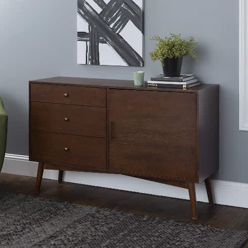 Living Room Console - Brown