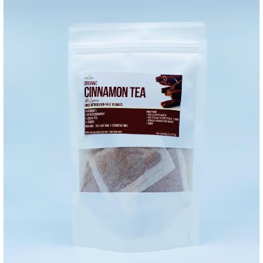 Organic Cinnamon  Tea - With Lemons - 100% Natural - 30 Teabags