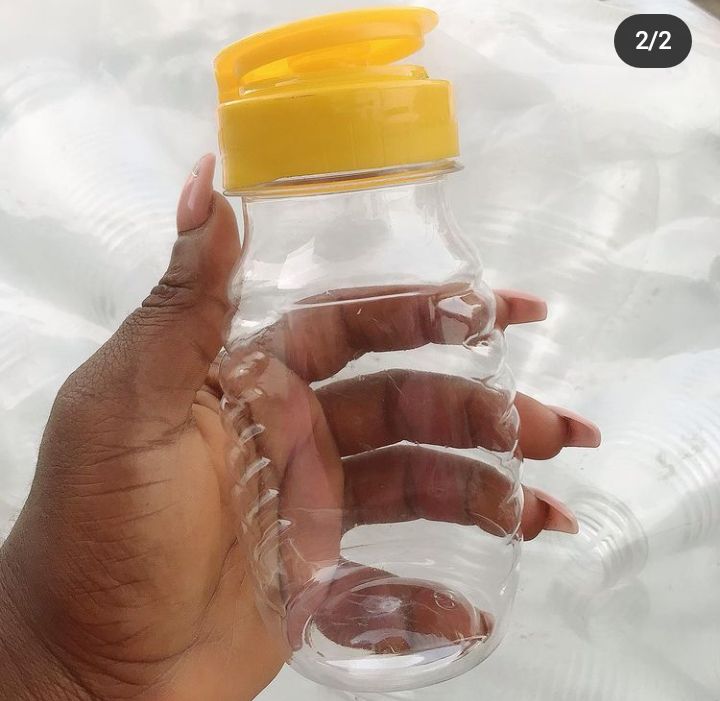 Empty Plastic Bottles For Honey/Oil  With Flip Caps (230ml)
