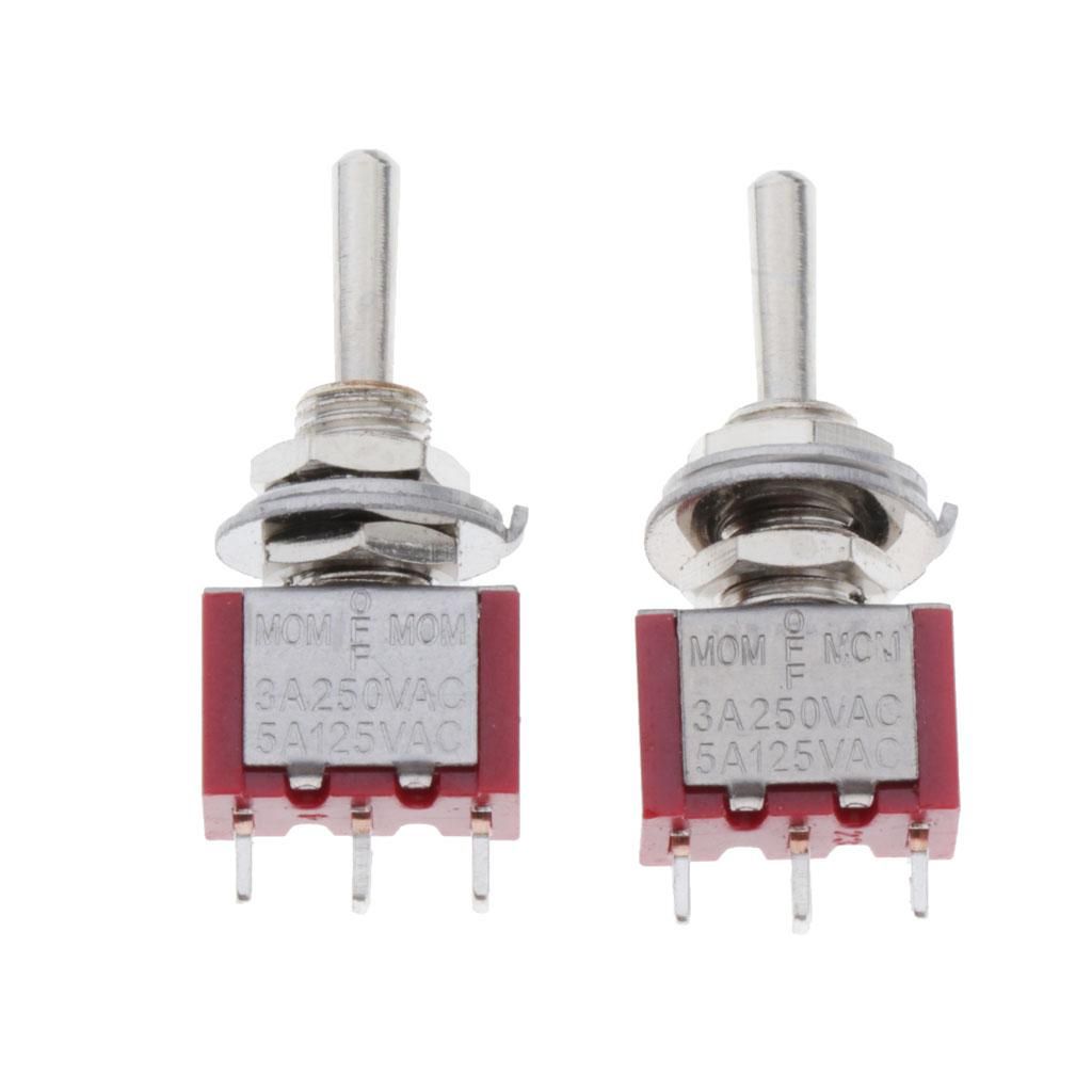 2 Pieces  Toggle Switch 3 Position On-Off-on Switch For