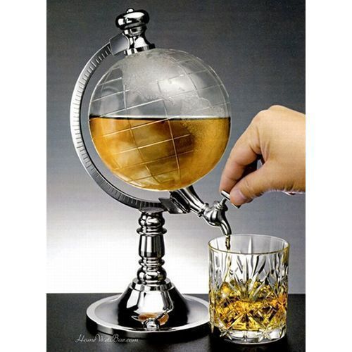 Unique Globe Shaped Beverage Liquor-Wine Dispenser