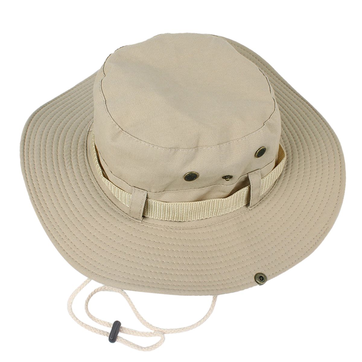 Wide Brim Fishing Hat Fishing Sun Hat Double Insulation Fishing Sun Hat For Hiking Garden Beach Foldable Windproof Bucket Hats Khaki