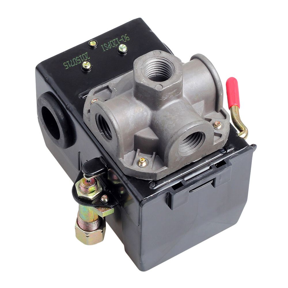 Air Compressor Pressure Switch Control Valve 120PSI 4 Port