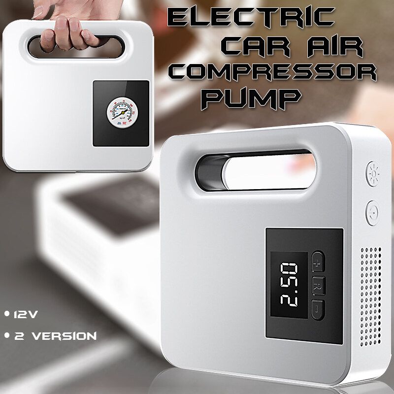 12V Led Portable Car Air Compressor Air Pump Tire Inflator Digital Guage