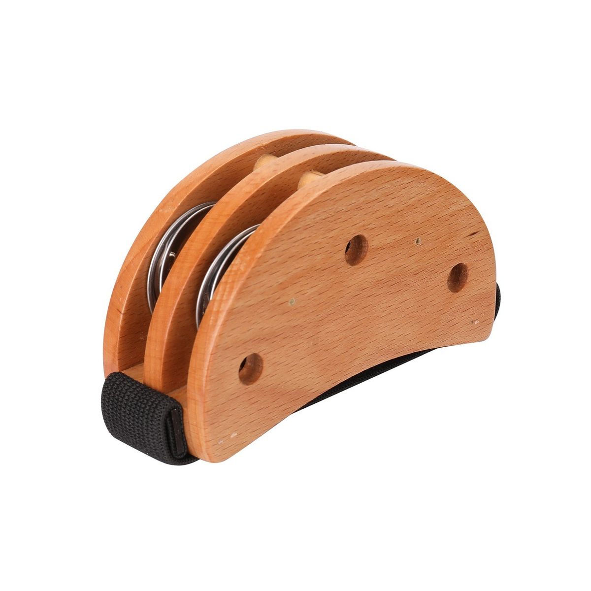 Foot Tambourine Black Drum Companion Jingle Tambourine