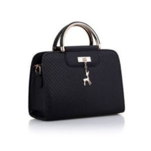 Ladies Leather Handbag - Black