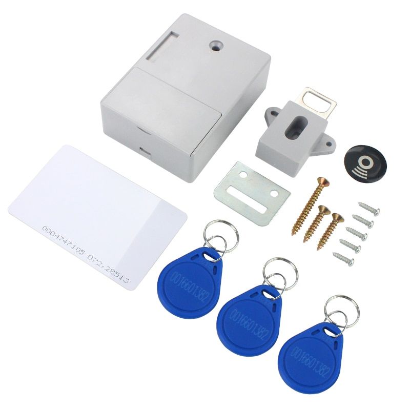 Smart R Lock Hidden Drawer Lock Cabinet Door Lock EMID Card Invisible Furniture Lock Wardrobe Electronic Lock