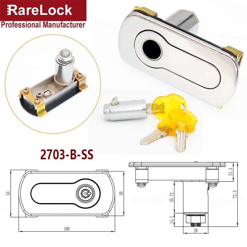 Vending Machine Lock Tubular Key Zinc Alloy For Bussiness Equipment Electrical Cabinet Rarelock G