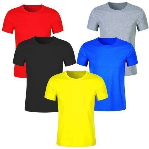 5 In 1 Plain Unisex T-shirts