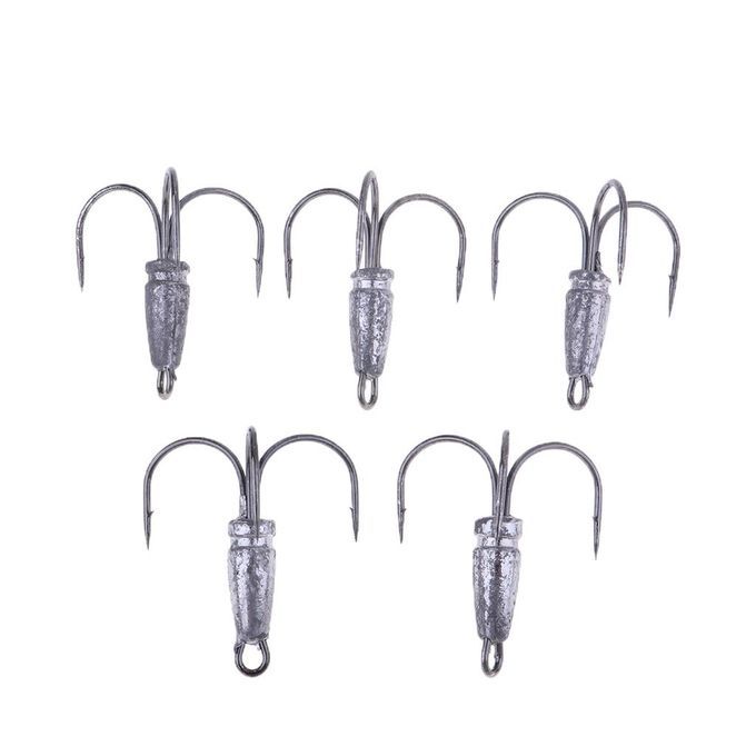 5 Pieces  Hooks Treble Hook Fish Hooks For  Baits Mixed B