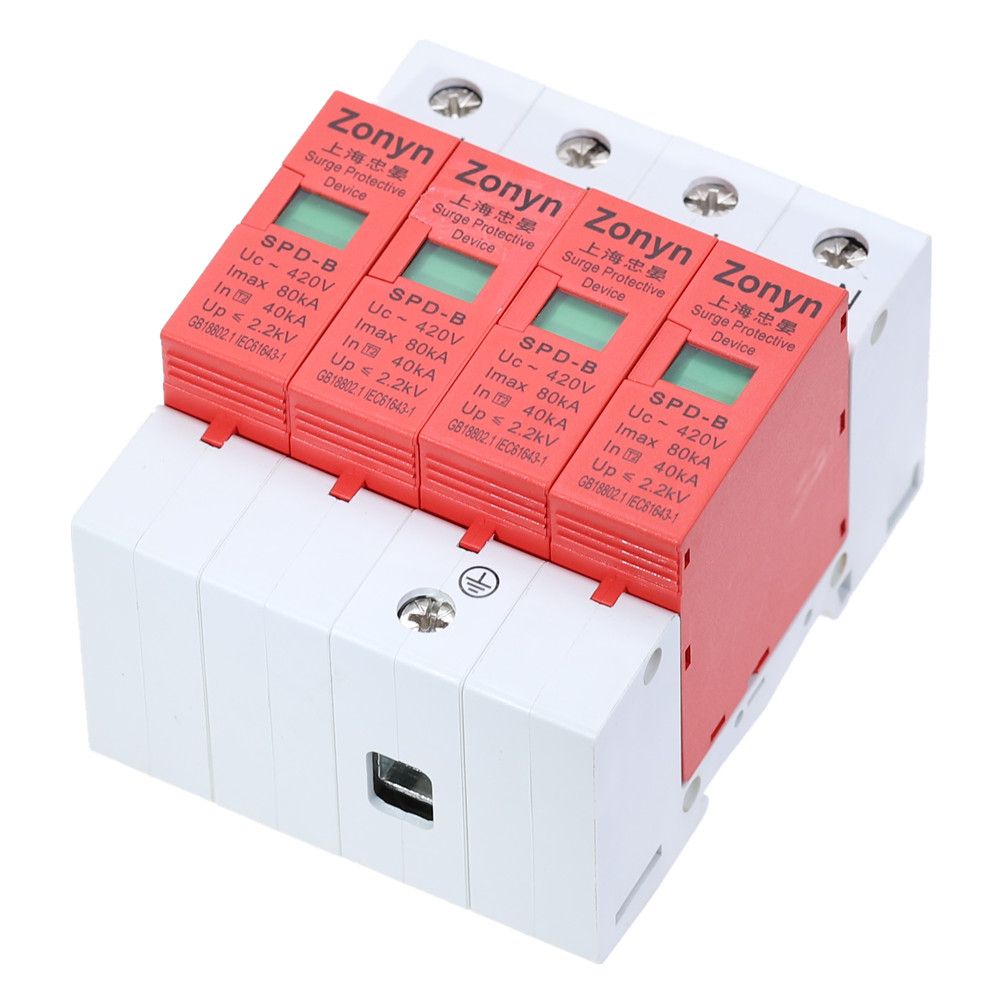 High Quality 4P SPD 420V 40KA~80KA House Surge Protector