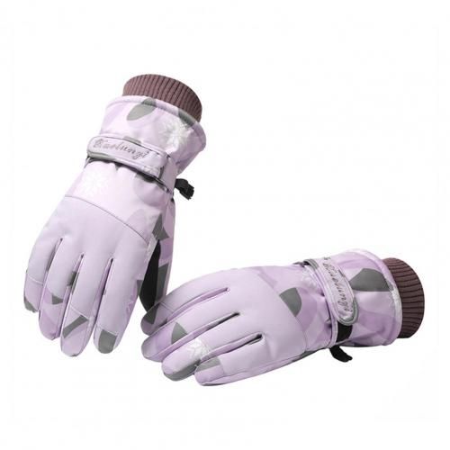(Purple)1 Pair Women Gloves 2-in-1 Lightweight Screen Touch Available Winter Sport Women Mitte GRE