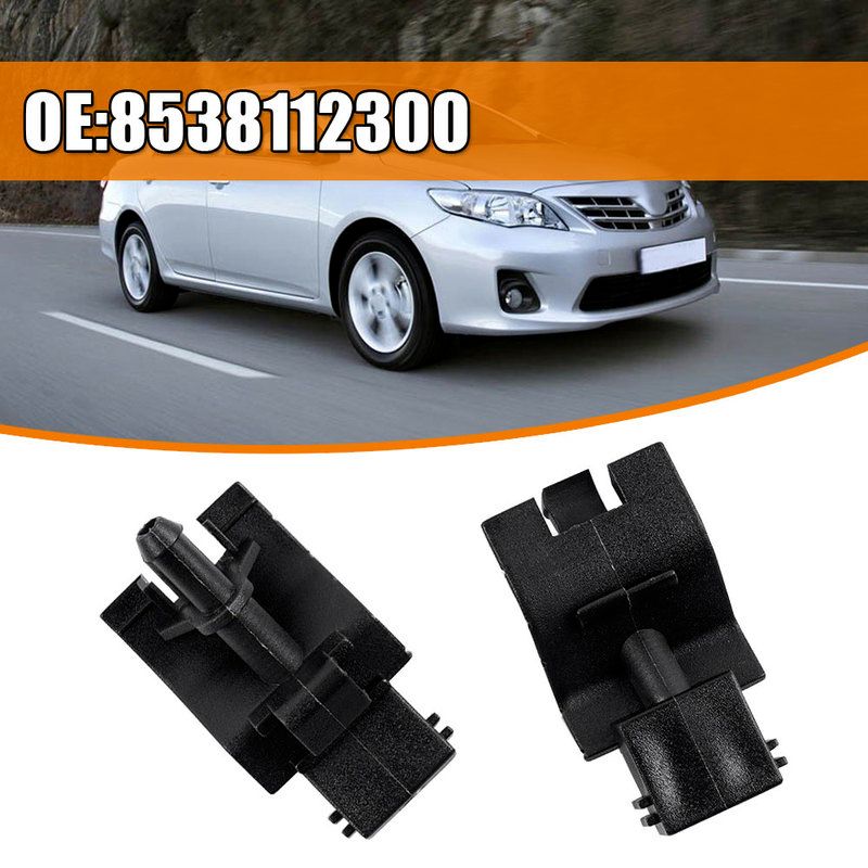 Lave-glace Avant Noir Pour Pare-brise, Buse De Jet, Accessoires De Voiture Pour Toyota Corolla Altis Camry Auris Highlander 2007 - 10, 2 Pièces Black