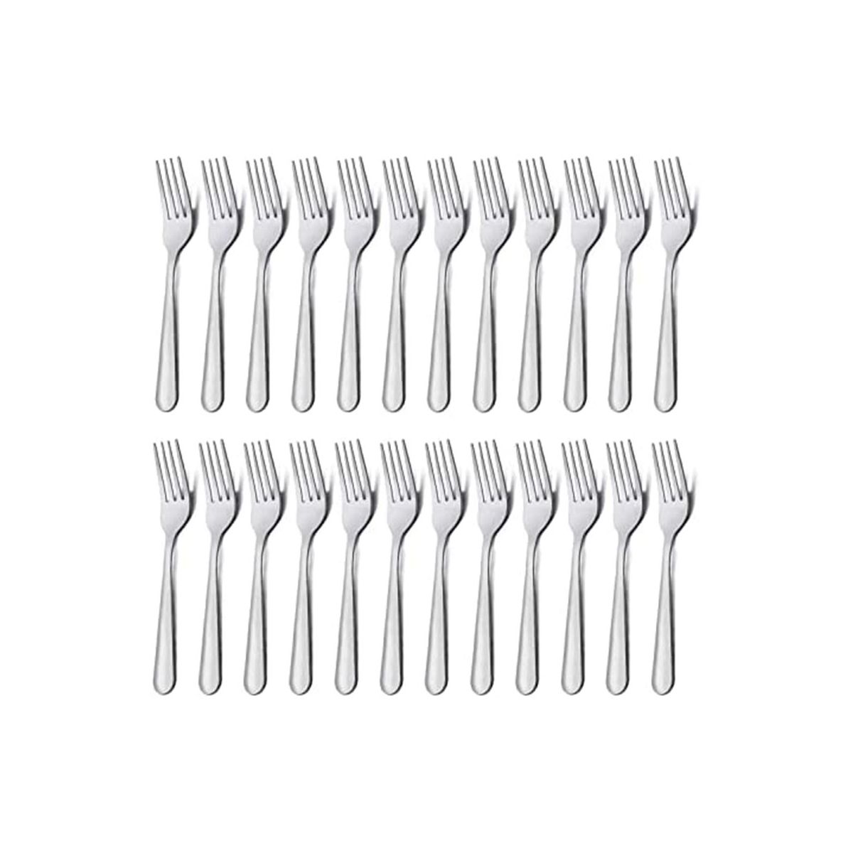 24 Pieces Dinner Forks Set 71 Inch Silver Stainless Steel Dinner Forks Forks Silverware Forks  Kitchen