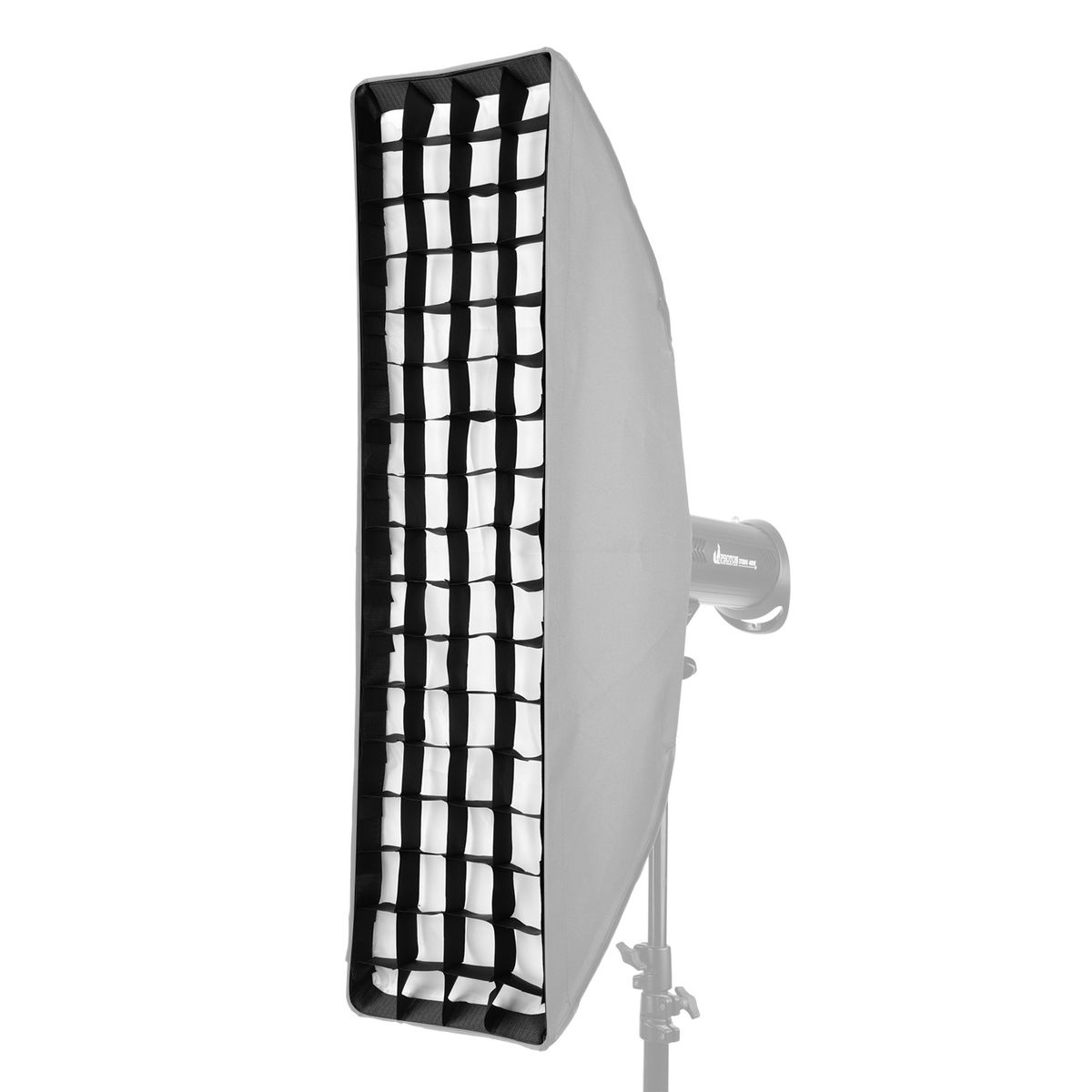 22 * 90cm/ 8.7 * 35in Photography Strip Softbox Grid Black