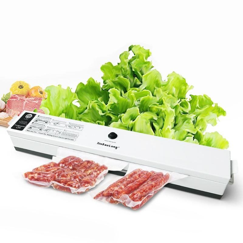Black Household Food Vacuum Sealer Packaging Machine 110V Film Sealing Sealer Vacuum Packer 15 Pcs Bags Vacuum Sealer 110V USG
