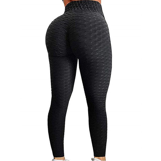 Push Up Leggings Women Legins High Waist Fitness Black_XS