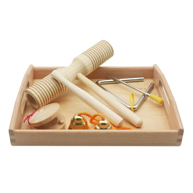 5/Set Wooden Kids Baby Musical Instruments Toys Children Percussion
