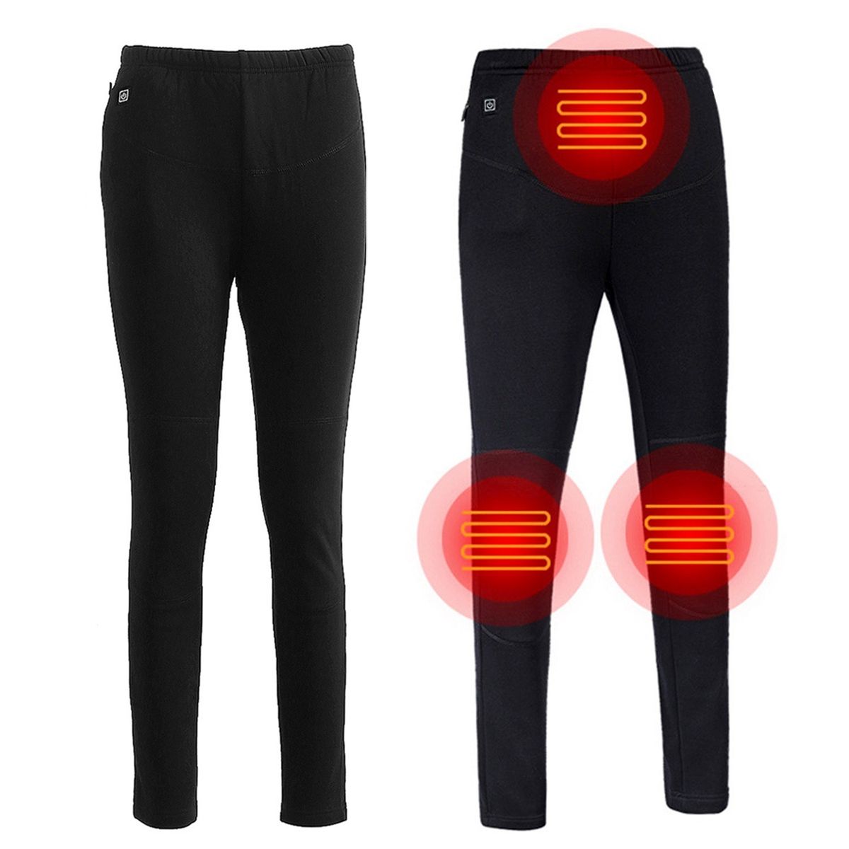 USB Heated Pants Women Rechargeable Slim Thickening Heated