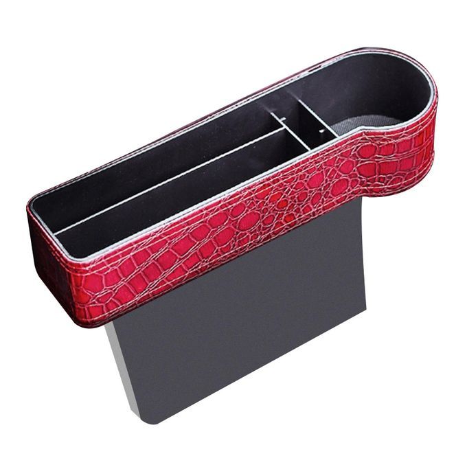 Car Passenger Seat Slot Storage Box Dual USB Ports Phone-