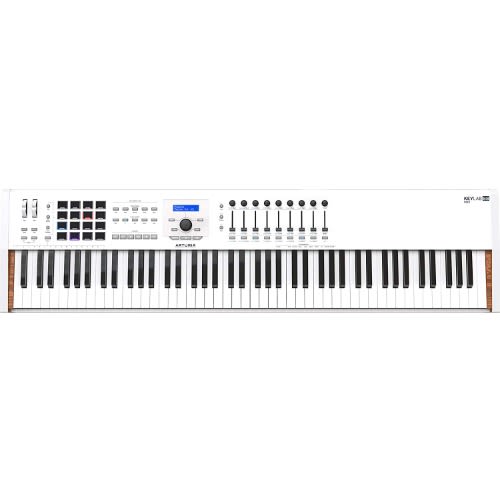 Keylab 88 Mkii Hammer-action Midi Controller And Software, White Version Ii