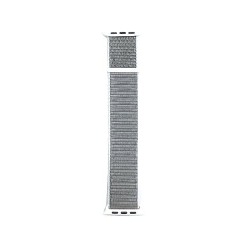 Nylon Strap For Apple Watch All Series - 45mm - 44mm - 42mm -Grey White