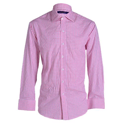 Checked Detailed Premium Shirt - Pink-msht-535
