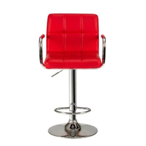 Adjustable Height Bar Stool - Red