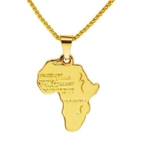 Map Of Africa Pendant And Necklace
