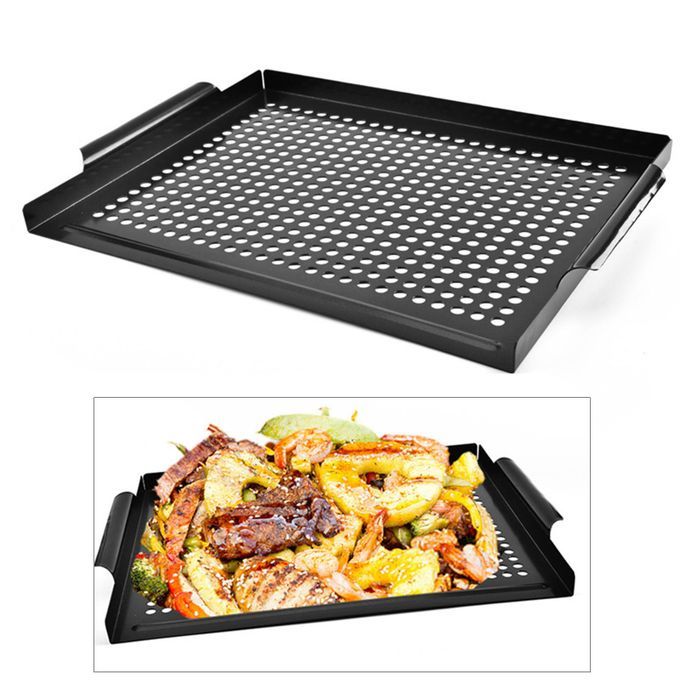 Baking Tray Frying Non-stick Seafood Durable Easy To Clean Accessories