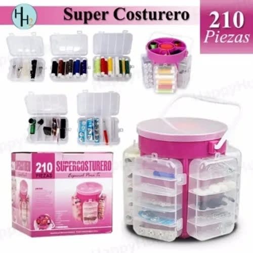 Super Costurero 210-piece Sewing Kit Storage Caddy Organizer