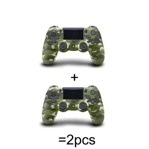 Ps4 Controller With Touchpad Lightbar - Green Camo - 2pcs