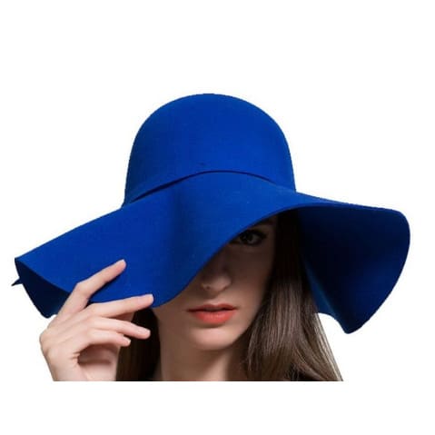 Woolen Sun Hat - Blue